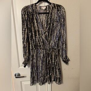 Parker Silk Faux Wrap Dress